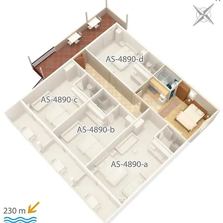 Studio Drvenik Gornja Vala 4890e 아파트 *